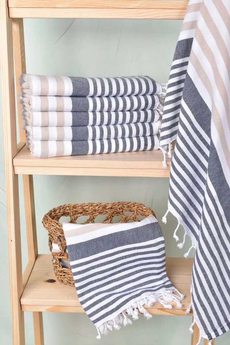 Wedding Towel, 68x36 Cotton Striped Towel, Personalized Gift, Girls Weekend Getaways Gifts, Bachelor Party Gifts, Sand-resistant towel, Gift For Him - 3