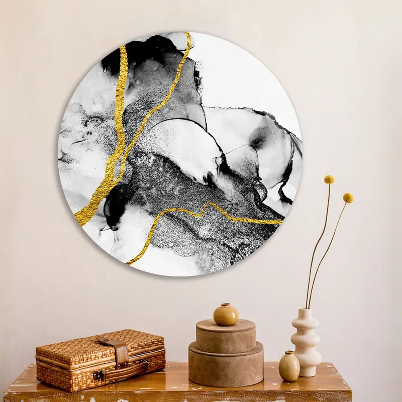 エレガントなプリントガラス: ブラックマーブル、ゴールドマーブル、ブラック/ホワイト