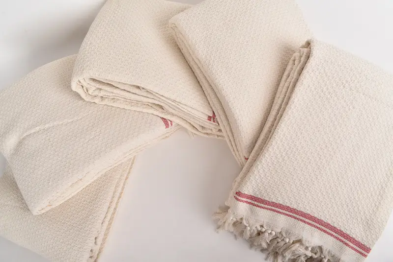 Woven Blanket, 94x92 Cotton Striped Towel, Bachelorette Gifts, Personalised Gift, Throw Blanket, Organic Beach Blanket, Christmas Tablecloth - 4