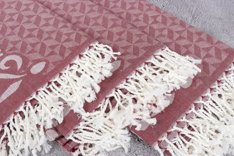 Gift Towel, Fouta towel, Best Friend Gift, Bridal Shower Favors, Bachelor Party Favors, Summer Gift Ideas, 70x40 Cotton Round Design Towel - 6