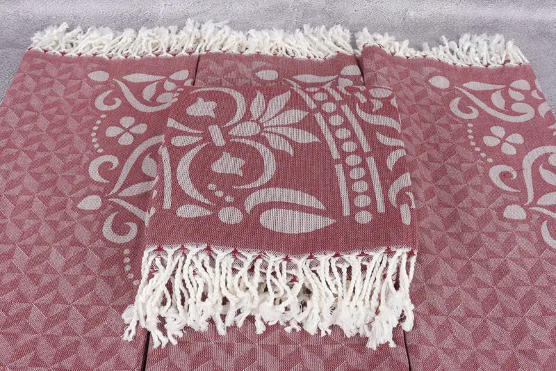 Gift Towel, Fouta towel, Best Friend Gift, Bridal Shower Favors, Bachelor Party Favors, Summer Gift Ideas, 70x40 Cotton Round Design Towel - 5