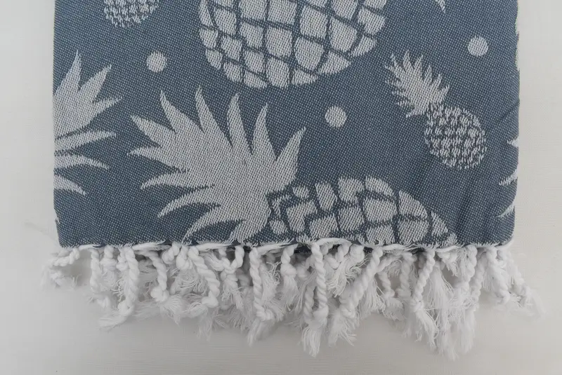 Customtuch, 70x36 Baumwollananas Designtuch, Hochzeitstag Geschenk für Braut, dünn - 3