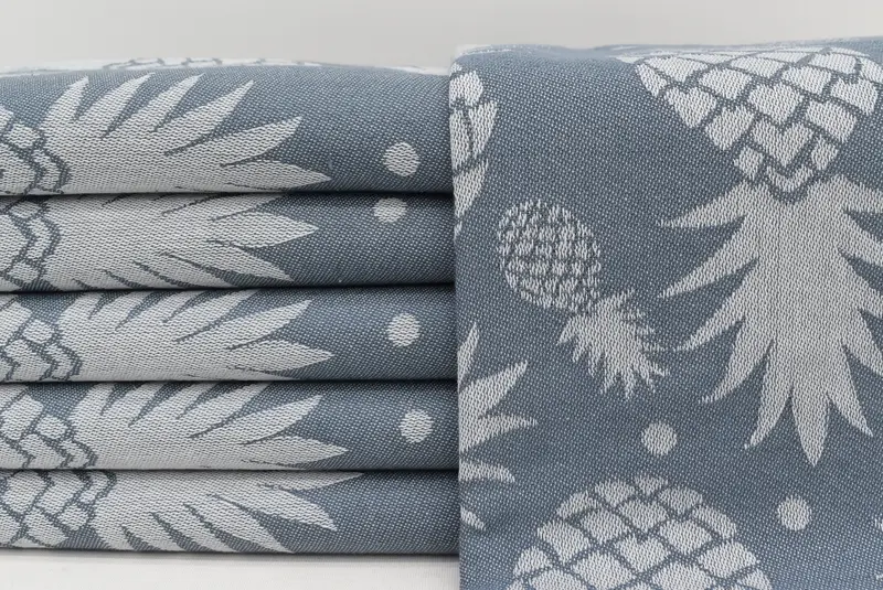 Customtuch, 70x36 Baumwollananas Designtuch, Hochzeitstag Geschenk für Braut, dünn - 1