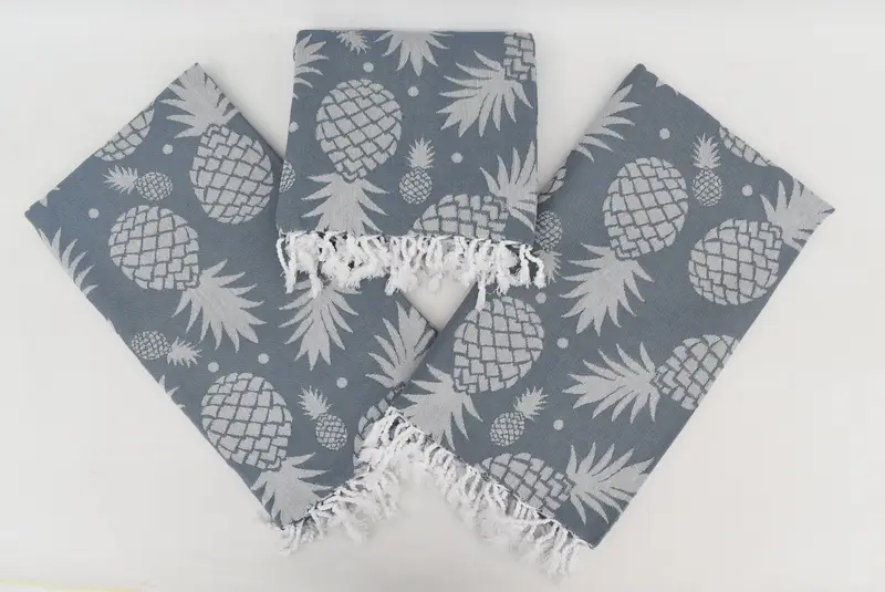 Customtuch, 70x36 Baumwollananas Designtuch, Hochzeitstag Geschenk für Braut, dünn - 8