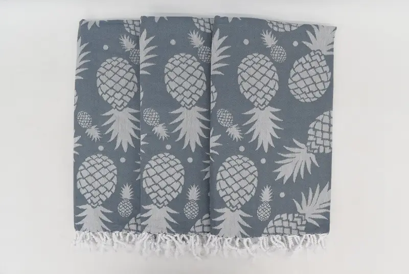 Customtuch, 70x36 Baumwollananas Designtuch, Hochzeitstag Geschenk für Braut, dünn - 7