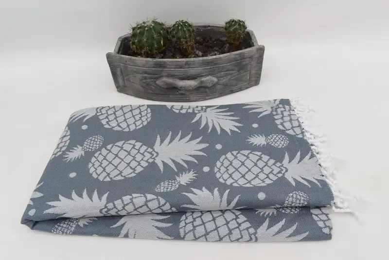 Customtuch, 70x36 Baumwollananas Designtuch, Hochzeitstag Geschenk für Braut, dünn - 4