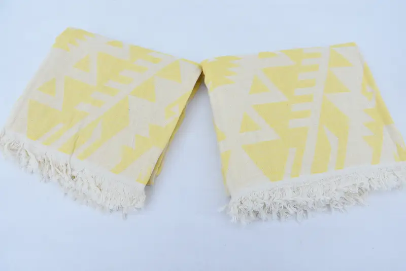Bridal Shower Gift, Sand-free towel, 76x40 Cotton Geometric Towel, Personalized Wedding Gift For Couple, Handmade Turkish hammam towel, Custom Towel - 5