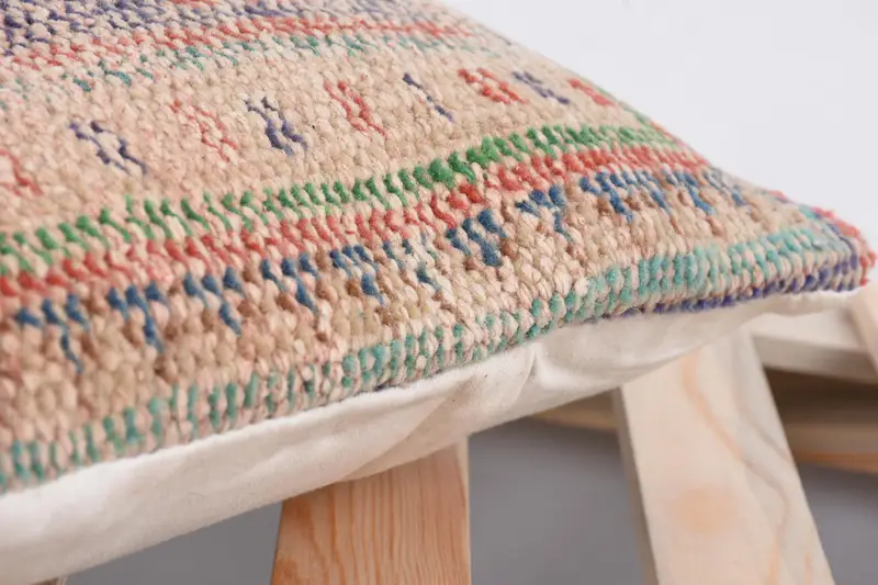 Nomadic Pillow Sham, Pillow, Boho Pillow Sham Cover, 12x12 Blue Cushion Cover, Vintage Pillow Sham, Throw Kilim Pillow, Boho Pillow - 7