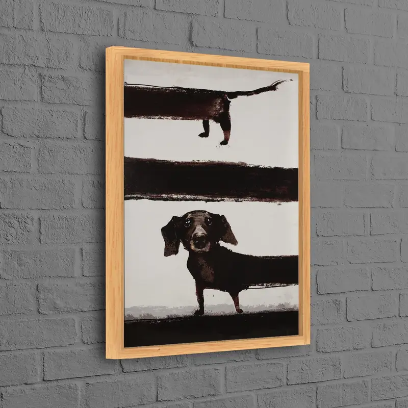 Modern Gerçeküstü Köpek Kanvası: Trendy Soyut Basılı Sanat