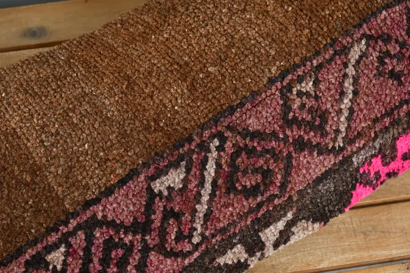 Turkish Kilim Pillow, 12x24 Brown Pillow, Cushion Case, Boho Pillow Sham Cover, Nomadic Pillow Cover, Vintage Kilim Pillow, Traditional Pillow Sham - 3