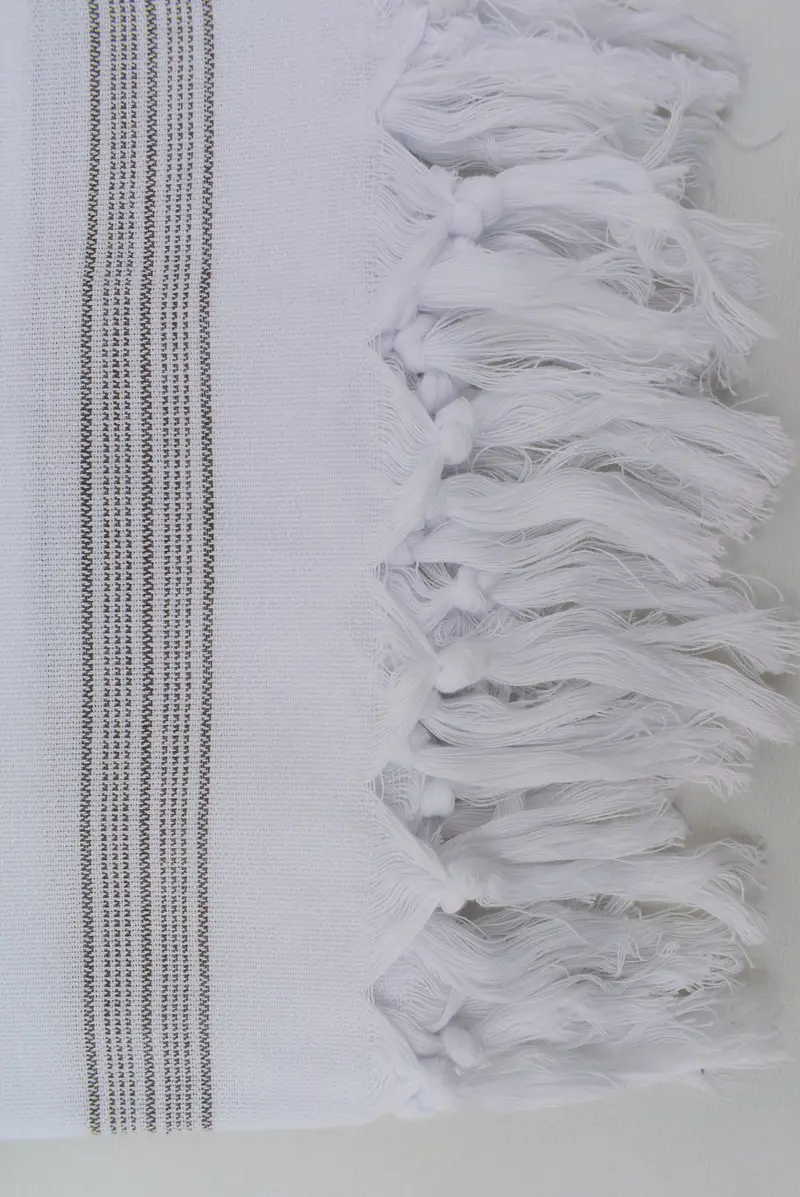 El dokuması Türk havlu, monogramlı plaj havlusu, hızlı kuru peshtemal, 70x40 pamuk papatya tasarım havlu, nedime hediyeleri, bekarlığa veda partisi lehine - 5