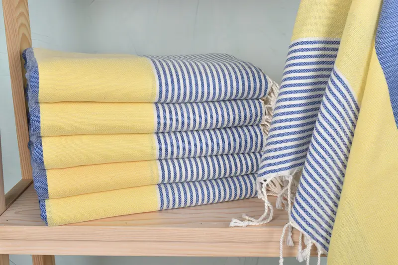 Family Gift Basket, 68x40 Cotton Striped Towel, Large Turkish Towel, Embroidered Towel, Handmade Gift, Wedding Day Gift For Bride, Custom Bath Towel - 1