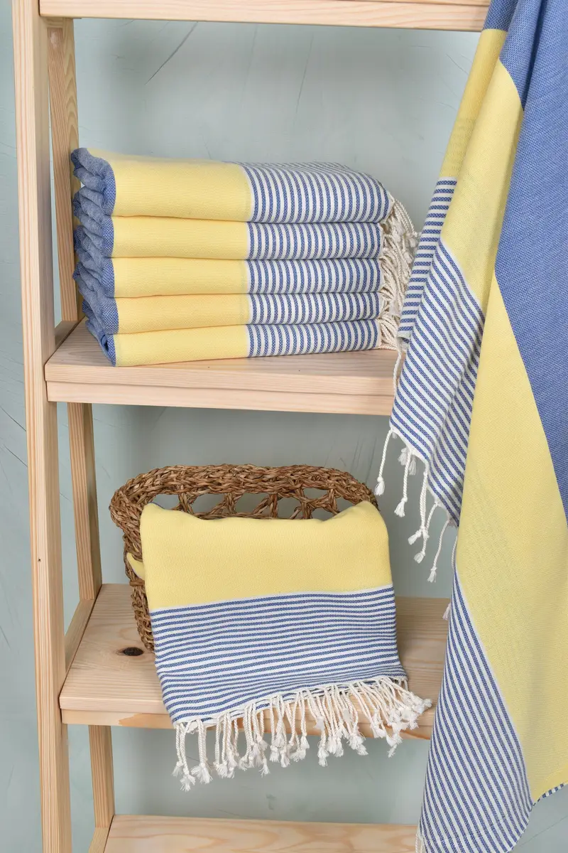 Family Gift Basket, 68x40 Cotton Striped Towel, Large Turkish Towel, Embroidered Towel, Handmade Gift, Wedding Day Gift For Bride, Custom Bath Towel - 3