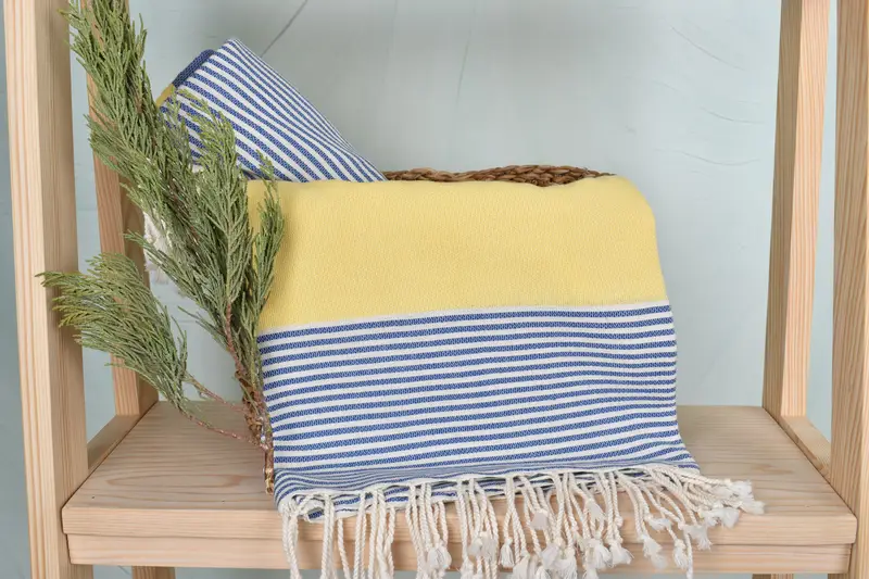 Family Gift Basket, 68x40 Cotton Striped Towel, Large Turkish Towel, Embroidered Towel, Handmade Gift, Wedding Day Gift For Bride, Custom Bath Towel - 4