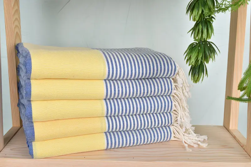 Family Gift Basket, 68x40 Cotton Striped Towel, Large Turkish Towel, Embroidered Towel, Handmade Gift, Wedding Day Gift For Bride, Custom Bath Towel - 2