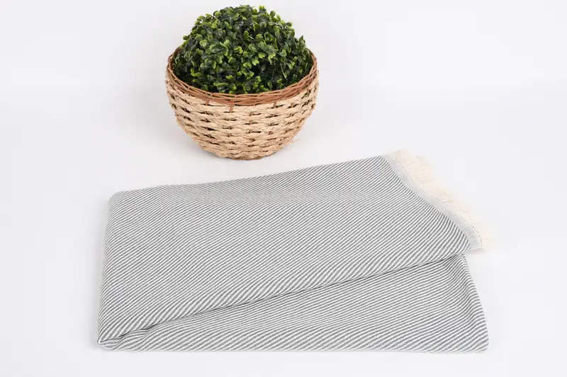 70x36 Cotton Striped Towel, Personalized Towel, Organic Towel, Customized Towels, Hammam towel, Custom Beach Towel, Bachelorette Towel - 4