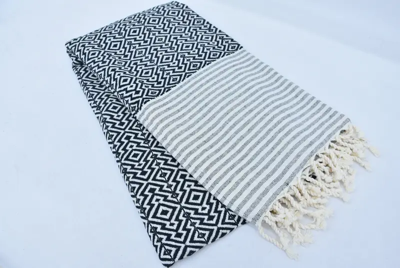 Large Turkish Towel, Lightweight Turkish towel, Bride Gift, Custom Wedding Gift, Quick-drying cotton Turkish beach towel, Housewarming Gift - 6