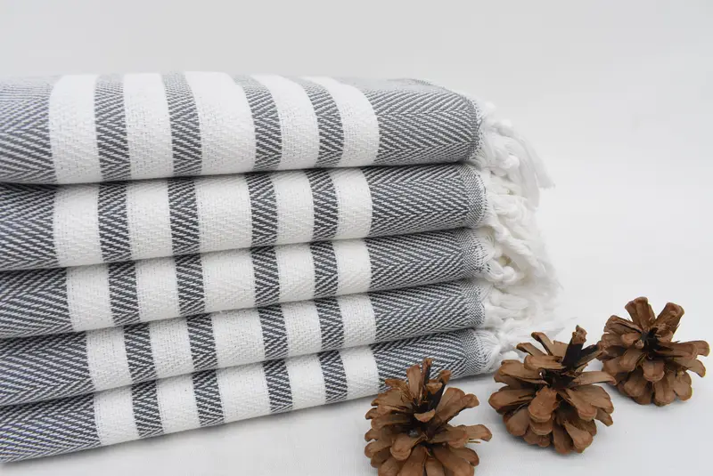 Gift For Him, Personalized Turkish Towel, Gym Towel, Bridesmaid Gifts, 40x20 Cotton Zig zag Towel, Monogram Towels, Bathroom Towels, Wedding Favors - 2