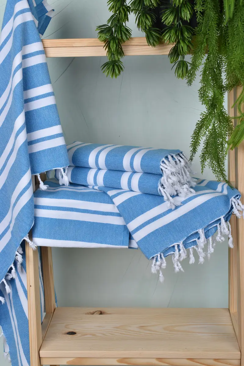 70x40 Cotton Striped Towel, Custom Gift, Bridal Party Gifts, Absorbent Turkish towel, Eco-friendly Turkish peshtemal towel, Turkish Towel Beach - 6
