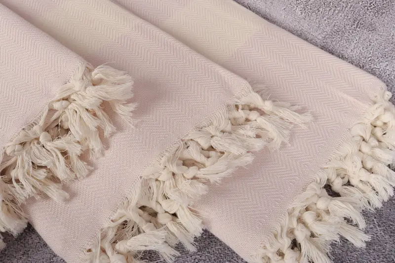 Wedding Gift For Bride, Fouta towel, Bachelorette Beach Towel, 70x40 Cotton Herringbone Towel, Bridesmaid Gift Towel, Personalized Bridesmaid Gift - 5