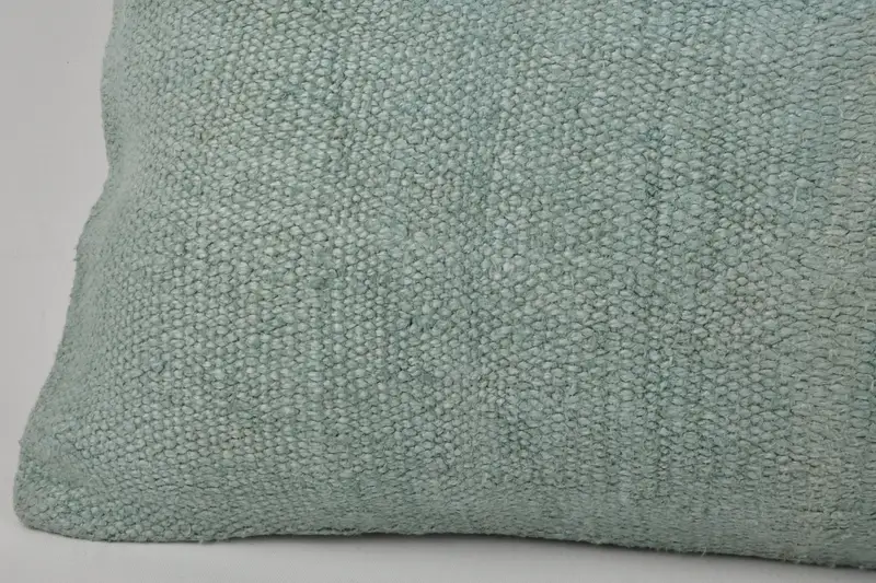 Turkish Bench Pillow Cover, Yoga Pillow Case, Kilim Cushion Sham, Vintage Pillow, Cushion, Handmade Kilim Cushion, 12x48 Gray Pillow Cover - 4