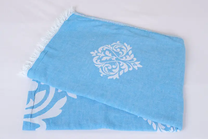 Turkish Bedspread, Christmas Gift Blanket, Boho Throw Blankets, 96x76 Cotton Baroque Towel, Organic Throw, Monogram Blanket, Personalized Blanket - 8