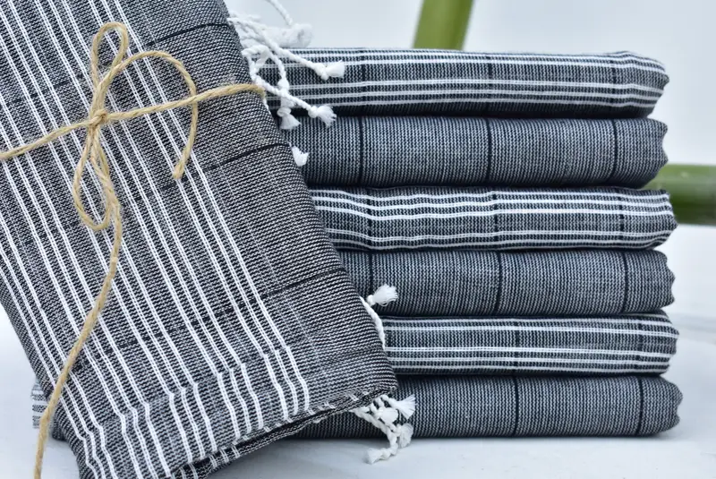 Embroidered Towel, Gifts For Him, Bridesmaid Gifts, Quick-dry travel peshtemal towel, 70x40 Cotton Striped Towel, Bachelorette Party Favor - 3