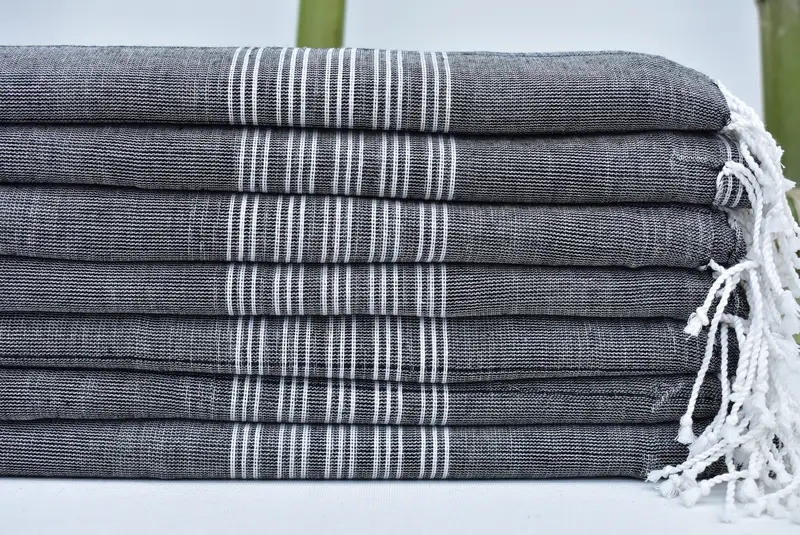 Embroidered Towel, Gifts For Him, Bridesmaid Gifts, Quick-dry travel peshtemal towel, 70x40 Cotton Striped Towel, Bachelorette Party Favor - 1