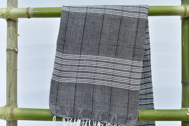 Embroidered Towel, Gifts For Him, Bridesmaid Gifts, Quick-dry travel peshtemal towel, 70x40 Cotton Striped Towel, Bachelorette Party Favor - 5