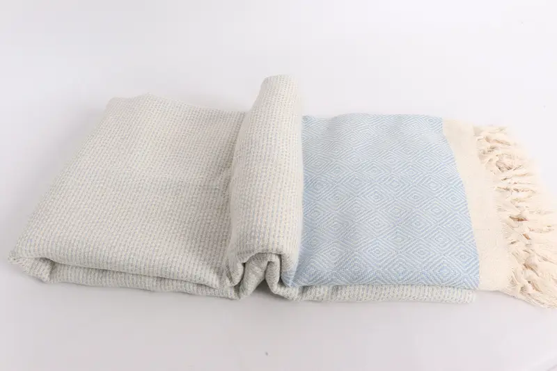 104x80 Cotton Diamond Towel, Turkish Blanket Throw, Woven Throw Blanket, Throw Blanket, Memorial Gift, Turkish Throw Blanket, Monogram Blanket - 6