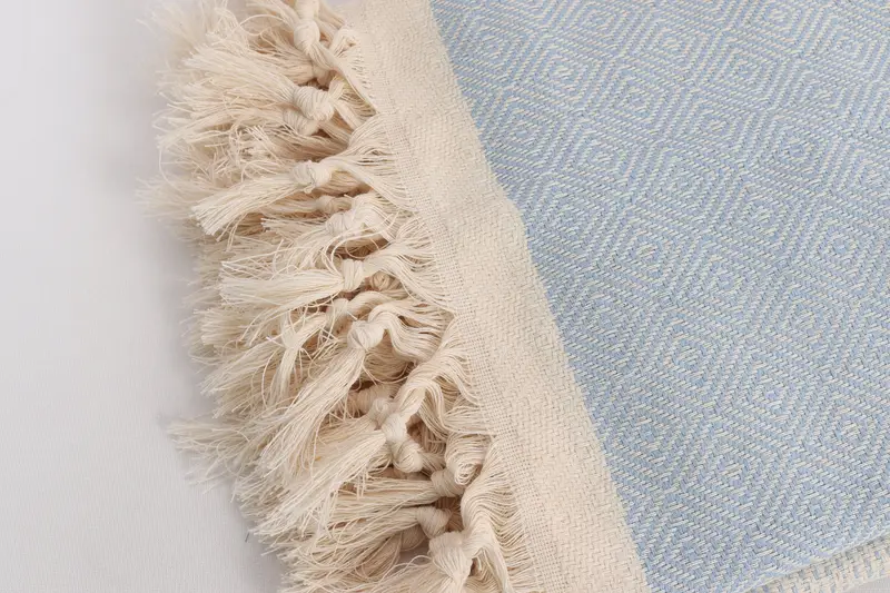 104x80 Cotton Diamond Towel, Turkish Blanket Throw, Woven Throw Blanket, Throw Blanket, Memorial Gift, Turkish Throw Blanket, Monogram Blanket - 7
