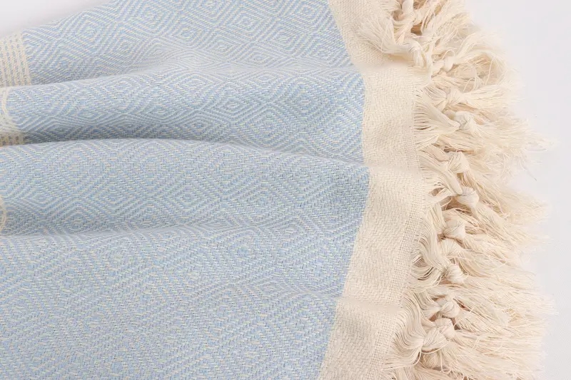 104x80 Cotton Diamond Towel, Turkish Blanket Throw, Woven Throw Blanket, Throw Blanket, Memorial Gift, Turkish Throw Blanket, Monogram Blanket - 8