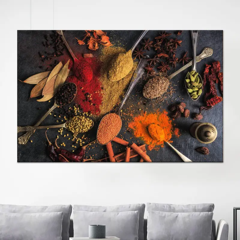 鮮やかなキッチン キャンバス: アートでダイニング ルームをグレードアップ