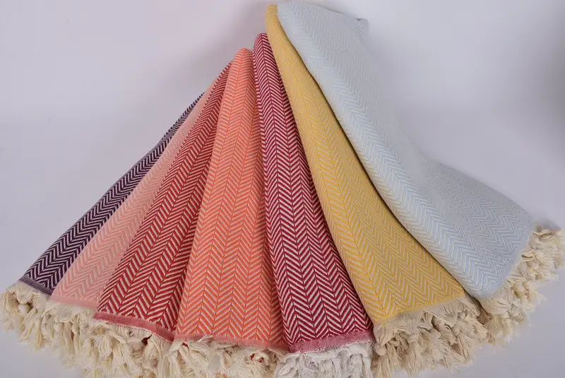Tablecloth, Bachelorette Party Favors, 92x76 Cotton Chevron Towel, Boho Throw Blankets, Embroidered Bedspread, Turkish Cotton Throw Blanket - 4