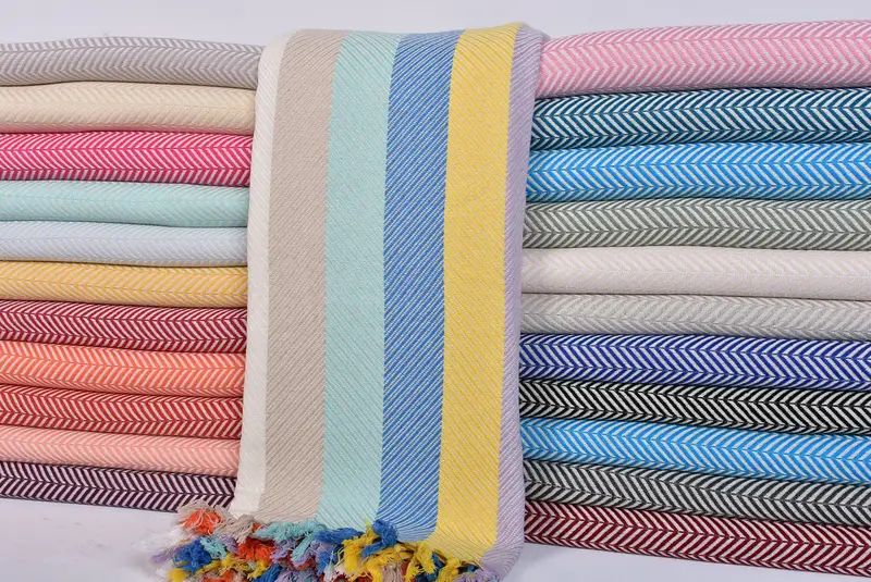 Tablecloth, Bachelorette Party Favors, 92x76 Cotton Chevron Towel, Boho Throw Blankets, Embroidered Bedspread, Turkish Cotton Throw Blanket - 2