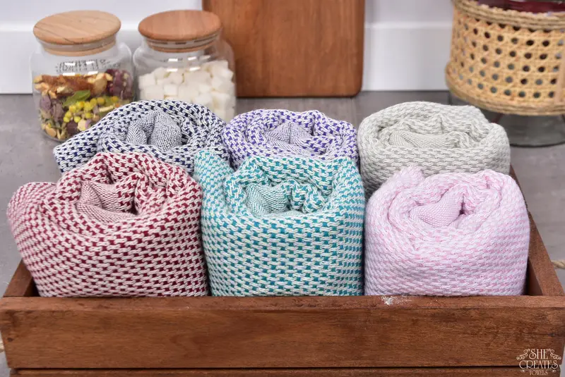 House Warming Gift, Bridesmaid Gift, 44x24 Cotton Polka Dot Towel, Custom Hand Towel, Kitchen Towel, Bachelor Towel, Personalized Kitchen Towel - 3
