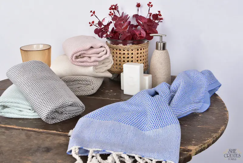 House Warming Gift, Bridesmaid Gift, 44x24 Cotton Polka Dot Towel, Custom Hand Towel, Kitchen Towel, Bachelor Towel, Personalized Kitchen Towel - 8