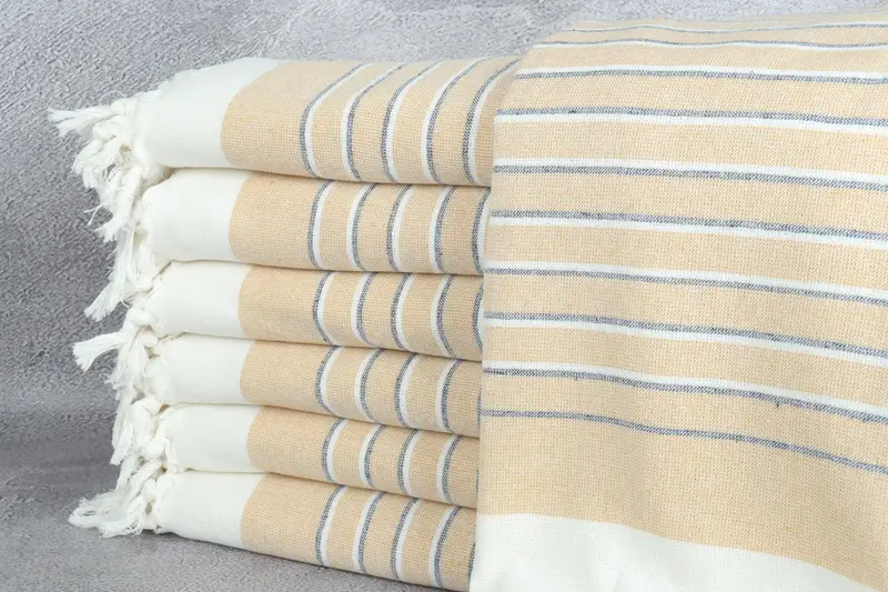 Spa Gift Towel, 68x40 Cotton Striped Terry Towel, Personalized Bridesmaid Beach Towel, Gifts For Him, Gift Boxes Towel, Beach towel, Quick-dry towel - 1