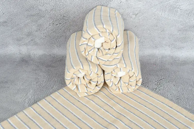 Spa Gift Towel, 68x40 Cotton Striped Terry Towel, Personalized Bridesmaid Beach Towel, Gifts For Him, Gift Boxes Towel, Beach towel, Quick-dry towel - 7