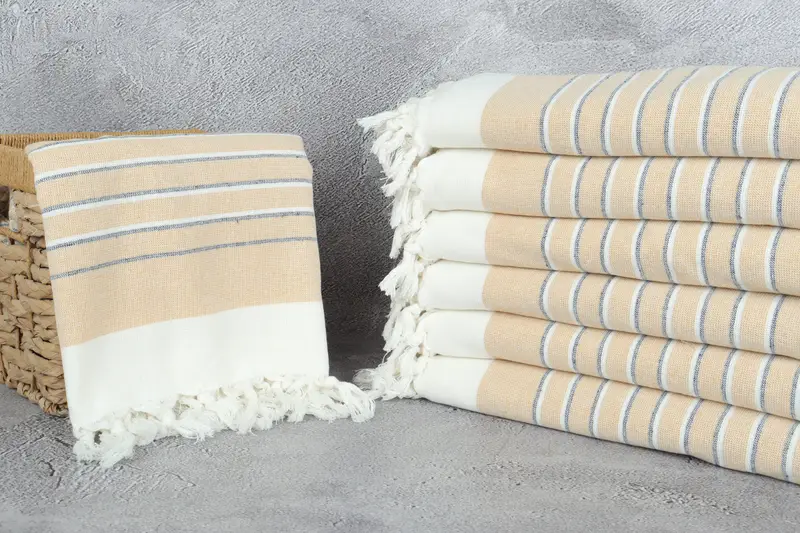 Spa Gift Towel, 68x40 Cotton Striped Terry Towel, Personalized Bridesmaid Beach Towel, Gifts For Him, Gift Boxes Towel, Beach towel, Quick-dry towel - 3