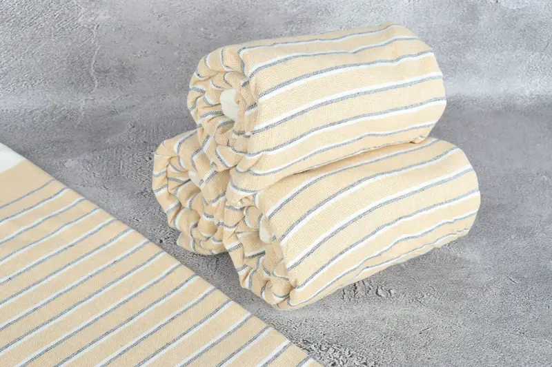 Spa Gift Towel, 68x40 Cotton Striped Terry Towel, Personalized Bridesmaid Beach Towel, Gifts For Him, Gift Boxes Towel, Beach towel, Quick-dry towel - 8