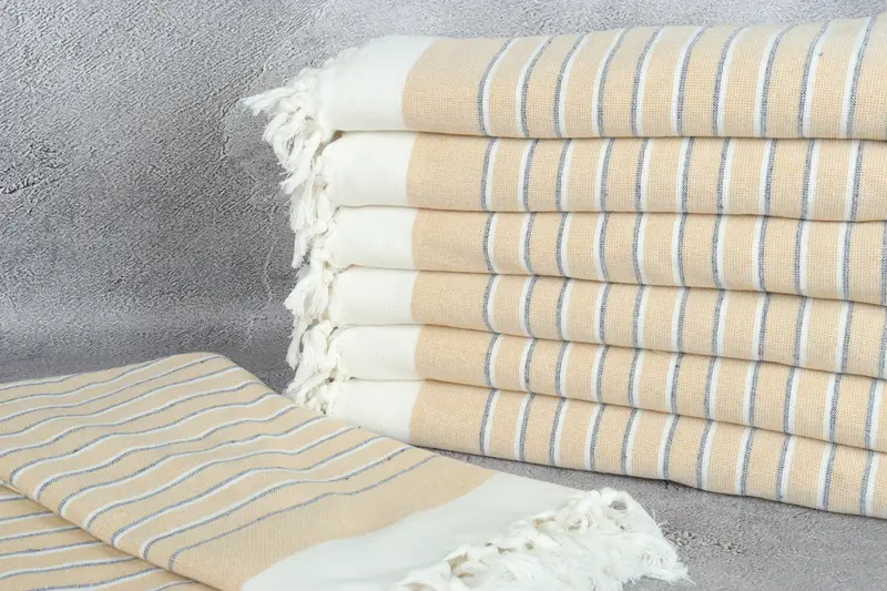 Spa Gift Towel, 68x40 Cotton Striped Terry Towel, Personalized Bridesmaid Beach Towel, Gifts For Him, Gift Boxes Towel, Beach towel, Quick-dry towel - 2