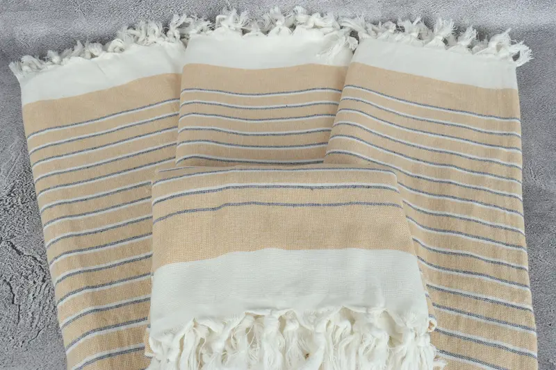 Spa Gift Towel, 68x40 Cotton Striped Terry Towel, Personalized Bridesmaid Beach Towel, Gifts For Him, Gift Boxes Towel, Beach towel, Quick-dry towel - 4