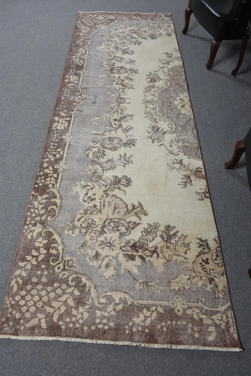 Zarif Bej Fas Halısı, 3,4x10,7 ft Şık Dekor