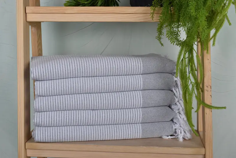 Bridal Party Gifts, Personalized Dish Towel, Personalized Hand Towel, 40x18 Cotton Striped Towel, Beach Theme Bachelorette Party, Kitchen Towel - 1