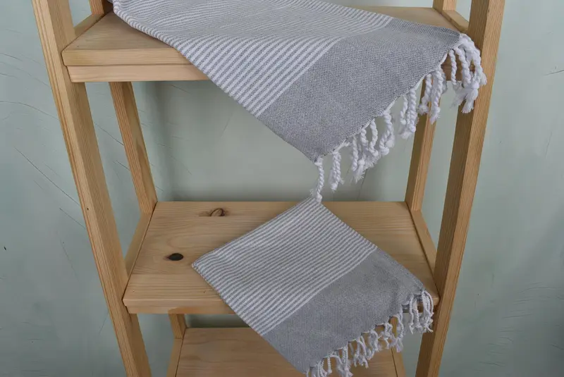 Bridal Party Gifts, Personalized Dish Towel, Personalized Hand Towel, 40x18 Cotton Striped Towel, Beach Theme Bachelorette Party, Kitchen Towel - 5