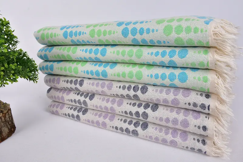 64x40 Cotton Double Face Towel, Beach Theme Bachelorette Party Gifts, Personalized Towel, Turkish hand towel, Wedding Favors, Memorial Gift - 3