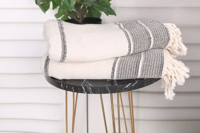 Wedding Gifts Towel, Gift For Her, Turkish Towel Beach, 70x36 Linen Striped Towel, Wedding Gift For Bride, Wedding Towel, Turkish bath towel for spa - 3
