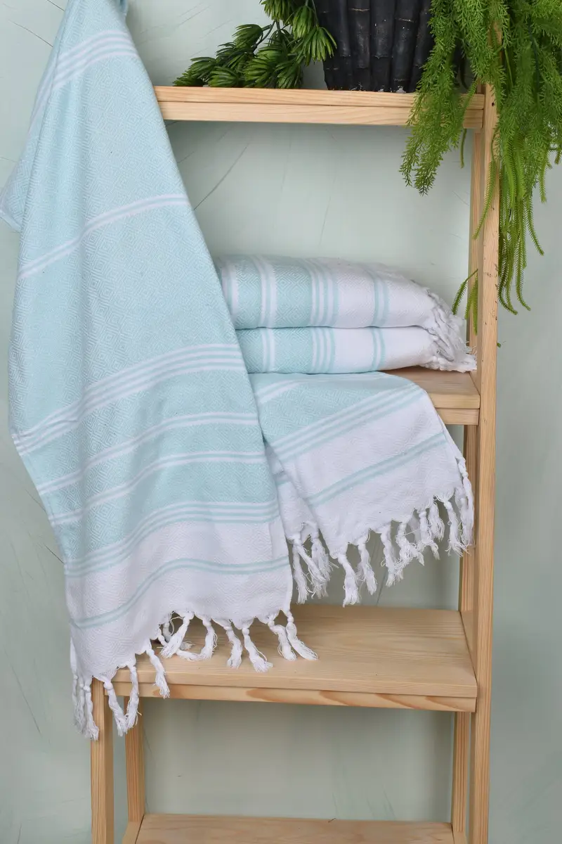 Gift For Bride, 40x18 Cotton Diamond Towel, Personalized Kitchen Towel, Holiday Towel, Monogram Hand Towel, Bathroom Towels, Bulk Order Towel - 6