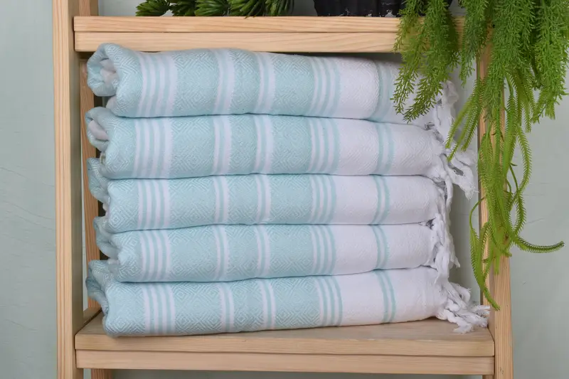 Gift For Bride, 40x18 Cotton Diamond Towel, Personalized Kitchen Towel, Holiday Towel, Monogram Hand Towel, Bathroom Towels, Bulk Order Towel - 1